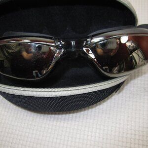 Swim Elite Mirrored Swimming Goggles One Size with fitted case